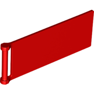 Flag 3X8, W/ 3.2 Shaft - Bright Red
