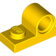 Plate 1X2 W. Hor. Hole Minuscule 4.8 - Bright Yellow