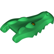 Crocodile Head, No. 3 - Dark Green