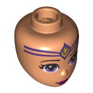 Mini Doll, Head, No. 260 - Nougat
