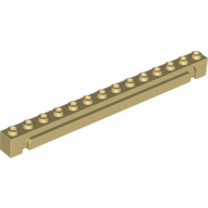 Brick 1X14 W. Groove - Brick Yellow