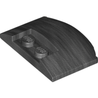 Plate W. Bow 3X4X2/3 W. Knobs - Titanium Metallic
