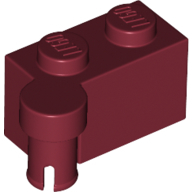 Hinge 1X2 Upper Part - Dark Red