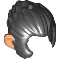 Mini Wig W/ Ears, No. 6 - Black