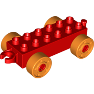 Duplo Chassis 2X6 - Bright Red