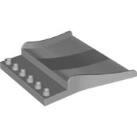 Plate 8X8X1, W/ Reduced Knobs - Medium Stone Grey