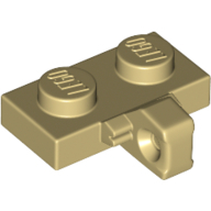 Plate 1X2 W. Stub/Vertical - Brick Yellow