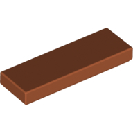 Flat Tile 1X3 - Dark Orange