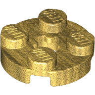 Plate 2X2 Round - Warm Gold