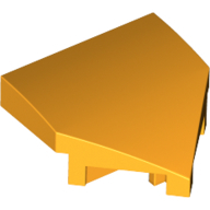Plate W/ Bow 2X2X2/3, 45 Deg. - Flame Yellowish Orange