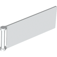 Flag 3X8, W/ 3.2 Shaft - White