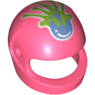 Mini Crash Helmet, No. 19 - Vibrant Coral