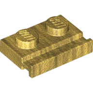 Plate 1X2 With Slide - Warm Gold