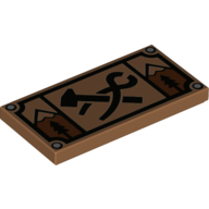 Flat Tile 2X4, No. 245 - Medium Nougat
