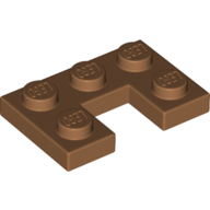 Plate 2X3, W/ Cut Out - Medium Nougat