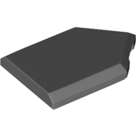 Flat Tile 2X3 W/ Angle - Dark Stone Grey