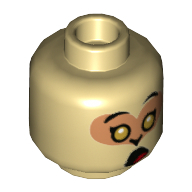 Mini Head, No. 3425 - Brick Yellow
