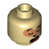 Mini Head, No. 3423 - Brick Yellow