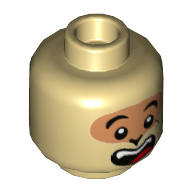 Mini Head, No. 3424 - Brick Yellow
