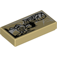 Flat Tile 1X2, No. 322 - Brick Yellow