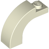 Brick 1X3X2 W/Ins And Outs.Bow - White Glow