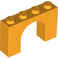 Arch 1X4X2 - Flame Yellowish Orange