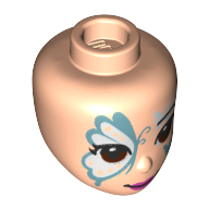 Mini Doll, Head, No. 268 - Light Nougat