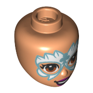 Mini Doll, Head, No. 267 - Nougat