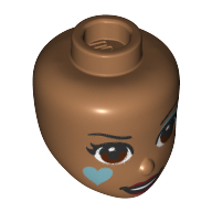 Mini Doll, Head, No. 265 - Medium Nougat
