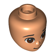 Mini Doll, Head, No. 251 - Nougat