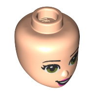 Mini Doll, Head, No. 266 - Light Nougat