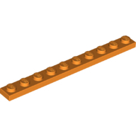 Plate 1X10 - Bright Orange