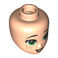 Mini Doll, Head, No. 240 - Light Nougat