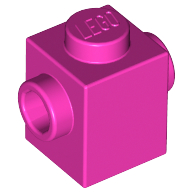 Brick 1X1 W. 2 Knobs - Bright Purple