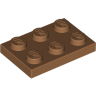Plate 2X3 - Medium Nougat