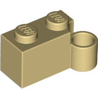 Hinge 1X2 Lower Part - Brick Yellow
