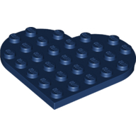 Plate 6X6, Heart, No.1 - Earth Blue