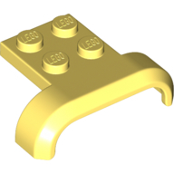 Mudguard 3X4, W/ Plate, No. 1 - Cool Yellow