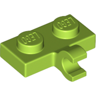 Plate 1X2 W. 1 Horizontal Snap - Bright Yellowish Green