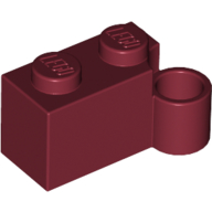 Hinge 1X2 Lower Part - Dark Red
