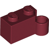 Hinge 1X2 Lower Part - Dark Red