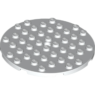 Plate 8X8, Circle - White