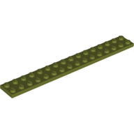 Plate 2X16 - Olive Green
