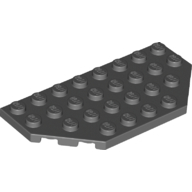 Plate 4X8, Angled, 45 Deg. - Dark Stone Grey