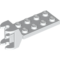 Plate 2X4 Across Hinge - White