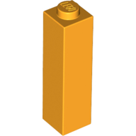 Brick 1X1X3 - Flame Yellowish Orange