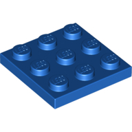 Plate 3X3 - Bright Blue