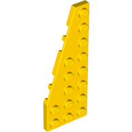 Left Plate 3X8 W/Angle - Bright Yellow