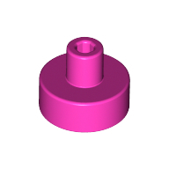 Plate 1X1, W/ 3.2 Shaft And 1.5 Hole - Bright Purple
