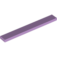 Flat Tile 1X8 - Lavender